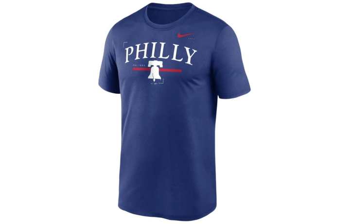 Nike Nike T Shirts Men's Blue Crew Neck Moderate Straight Fit