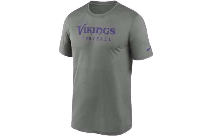 Nike Nike T Shirts Men's Gray Crew Neck Moderate Straight Fit