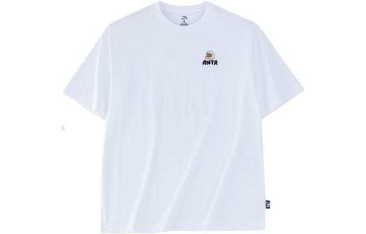 ANTA Life Collection T Shirts Unisex Snowflake White Crew Neck Moderate Straight Fit