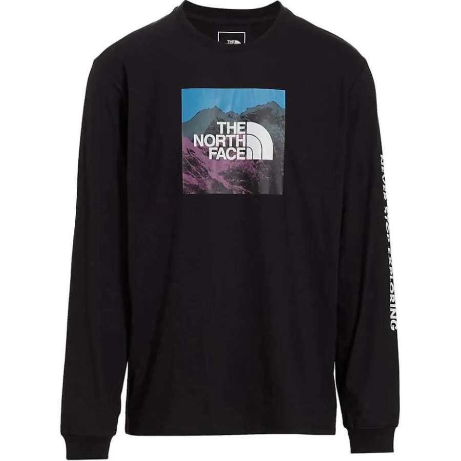 THE NORTH FACE T Shirts Men's Black Crew Neck Moderate Straight Fit
