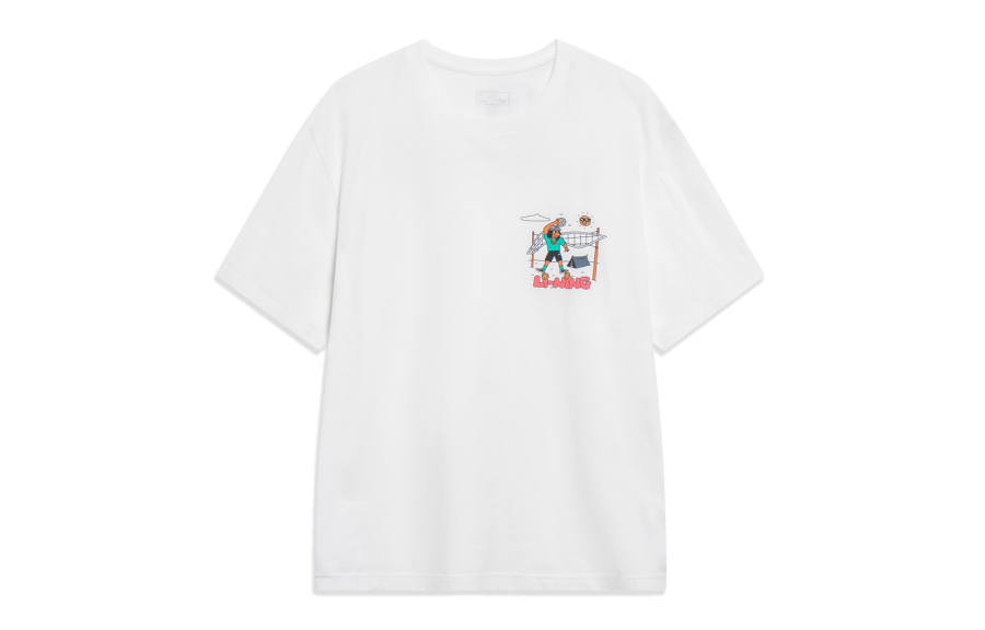 Li-Ning Li Ning Sports Life Collection T Shirt Men's Ivory