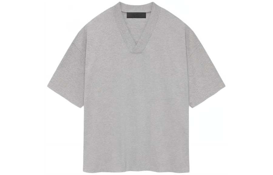 Fear Of God Essentials SS24 Drop2 V Neck Tshirt T Shirt Men's Light Heather Gray/Light Heather Grey