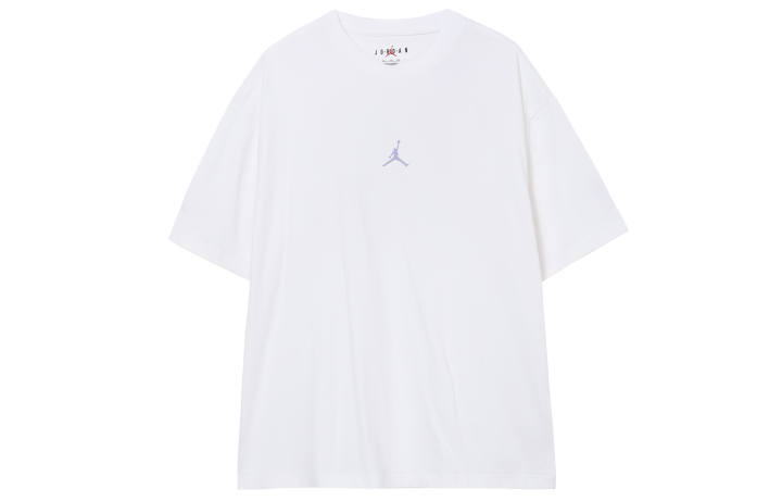 Jordan Jordan Next Stop Dongdan Collection T Shirts Men's White Crew Neck Moderate Straight Fit