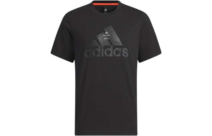 Adidas Adidas Set in Sleeve T Shirt Men's Black