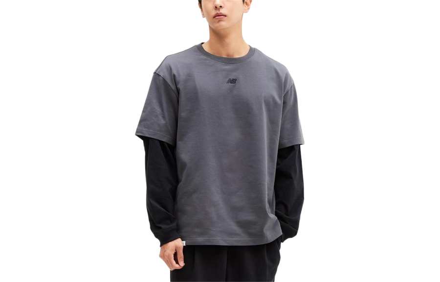 New Balance New Balance SEMI Over FIT T Shirt Unisex Dark Gray