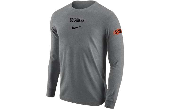 Nike Nike T Shirts Men's Gray Crew Neck Moderate Straight Fit