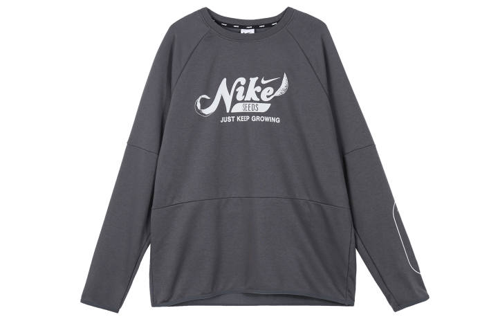 Nike Nike T Shirts Men's Iron Gray Crew Neck Moderate Straight Fit