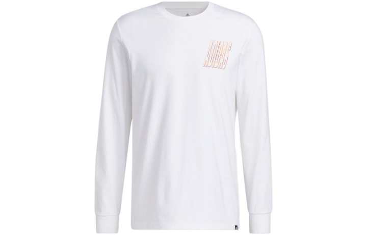 Adidas Adidas T Shirts Men's White Crew Neck Moderate Straight Fit