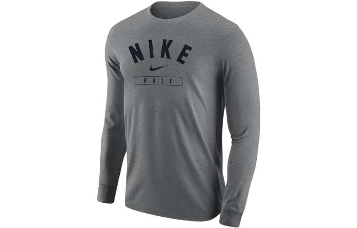 Nike Nike T Shirts Men's Gray Crew Neck Moderate Straight Fit
