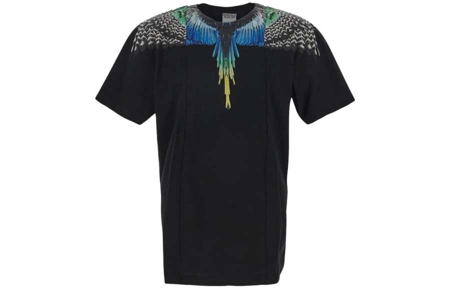 Marcelo Burlon County Of Milan Patchwork Wings Cotton T shirt
