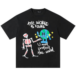 Duamin T Shirts Unisex Black Crew Neck Moderate Straight Fit