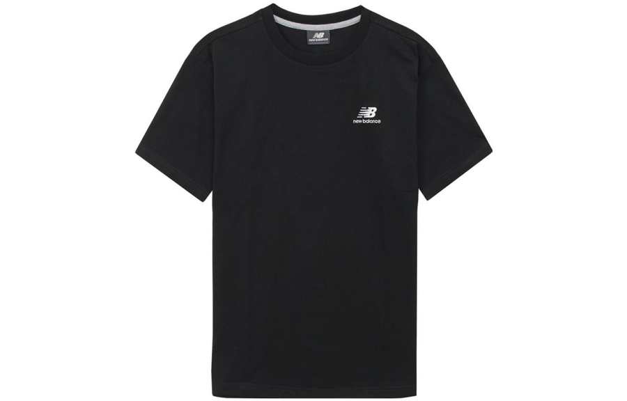 New Balance New Balance T Shirts Unisex Black Crew Neck Moderate Straight Fit