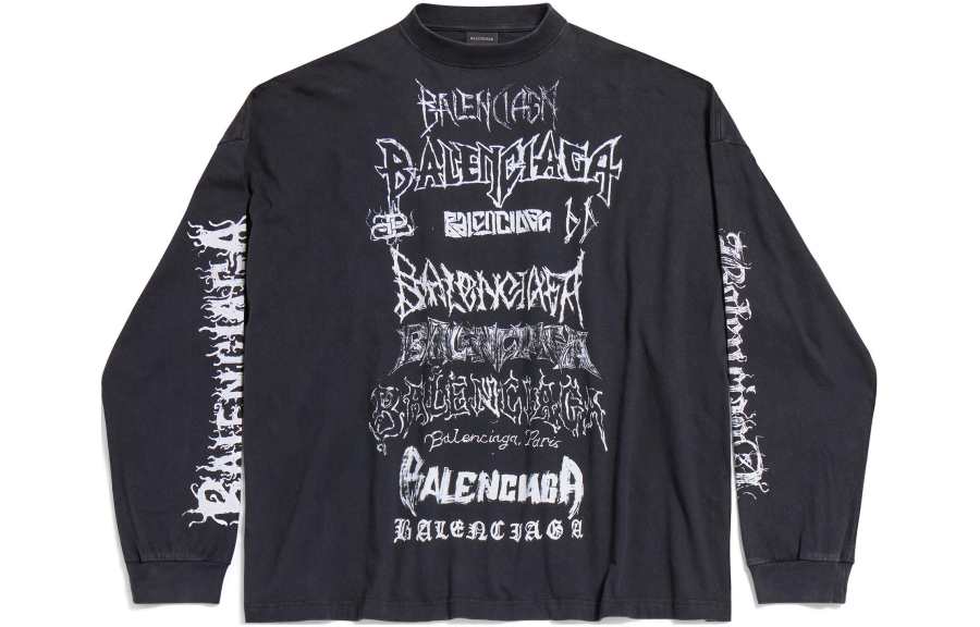 Balenciaga Diy Metal Longsleeve Medium Fit T Shirt