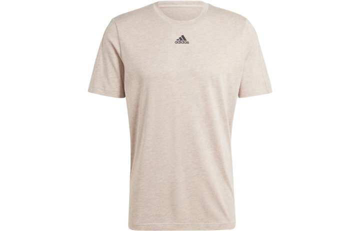Adidas Adidas T Shirts Men's Beige Crew Neck Moderate Straight Fit