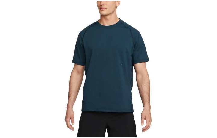 Nike Nike T Shirts Men's Navy Blue Crew Neck Moderate Straight Fit
