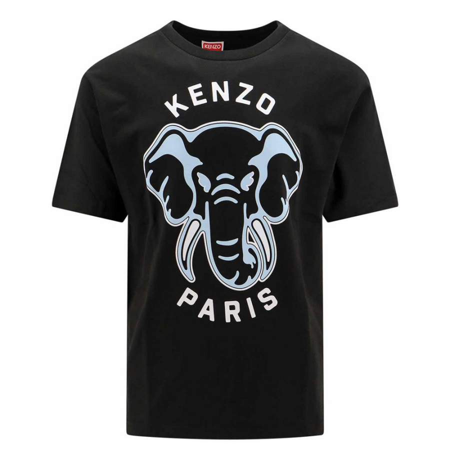 KENZO T Shirts Men's Black Crew Neck Moderate Straight Fit