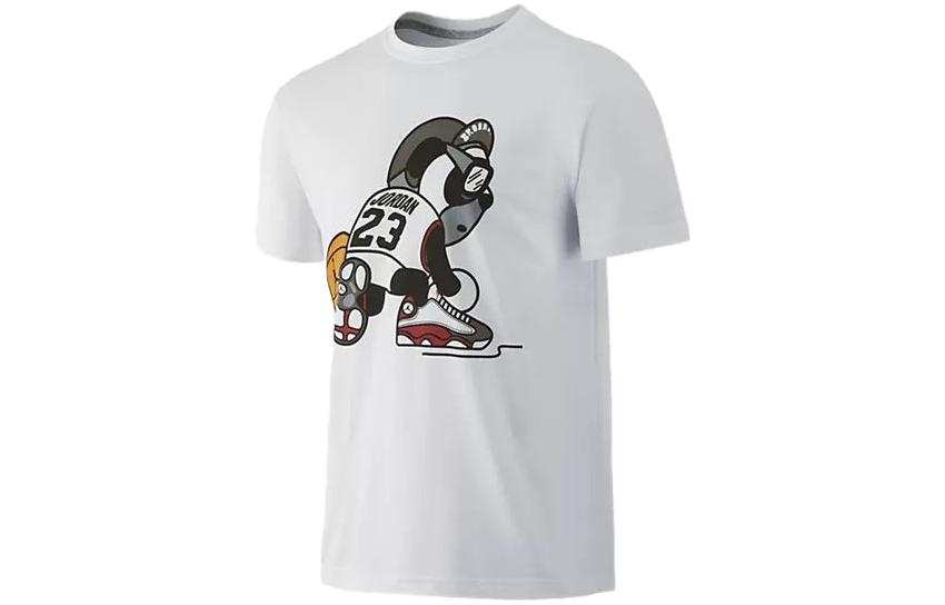 Jordan Jordan 13 T Shirts Unisex White Crew Neck Moderate