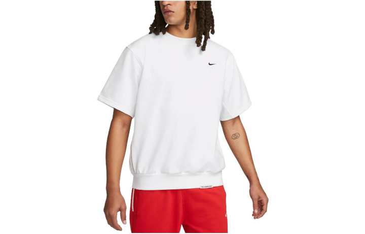Nike Nike T Shirts Men's White Crew Neck Moderate Straight Fit