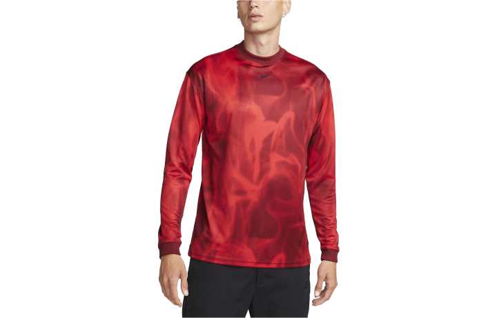 Nike Nike T Shirts Men's Red Crew Neck Moderate Straight Fit