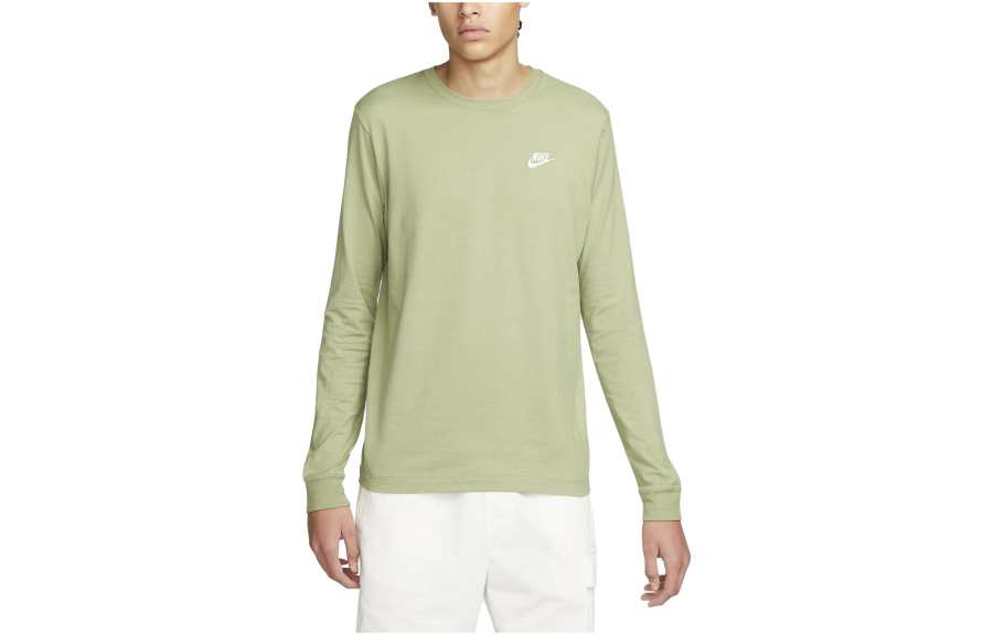 Nike Nike T Shirts Men's Green Crew Neck Moderate Straight Fit