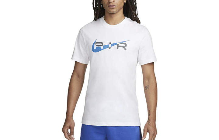 Nike Nike T Shirts Men's White Crew Neck Moderate Straight Fit