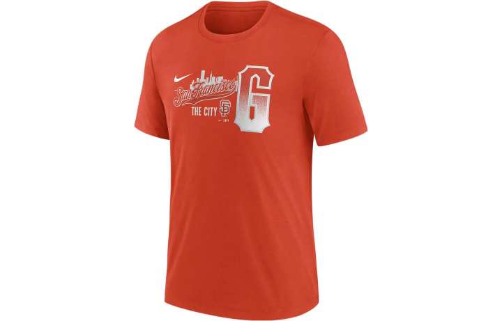 Nike Nike T Shirts Men's Orange Crew Neck Moderate Straight Fit