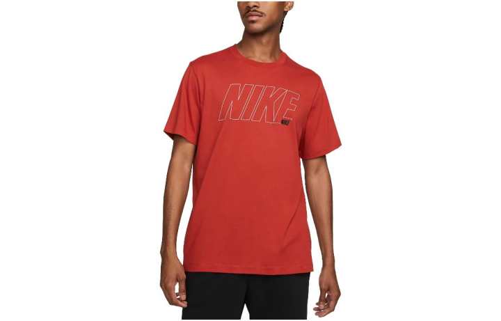 Nike Nike T Shirts Men's Red Crew Neck Moderate
