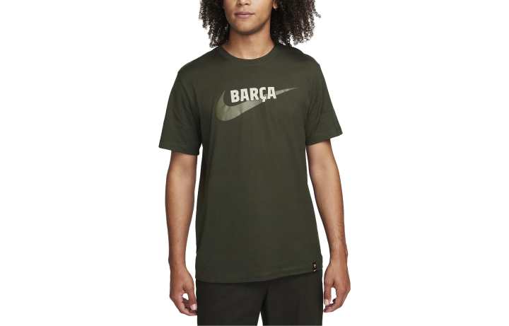 Nike Nike T Shirts Men's Sequoia Crew Neck Moderate Straight Fit