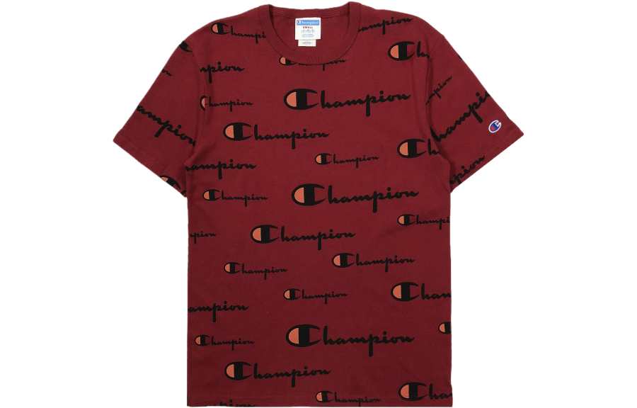 Champion Champion T Shirt US Version Unisex Cherry Red