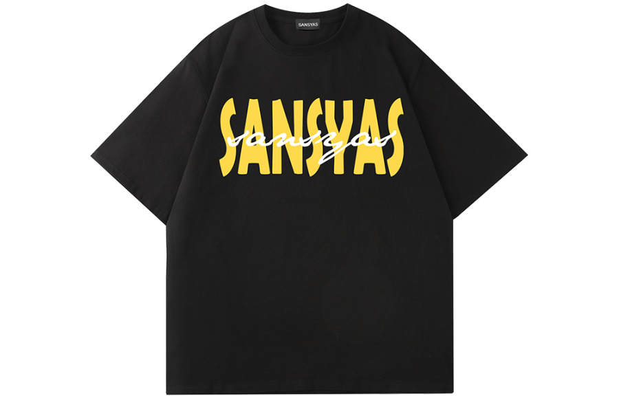 SANSYAS T Shirts Unisex Crew Neck Moderate Straight Fit