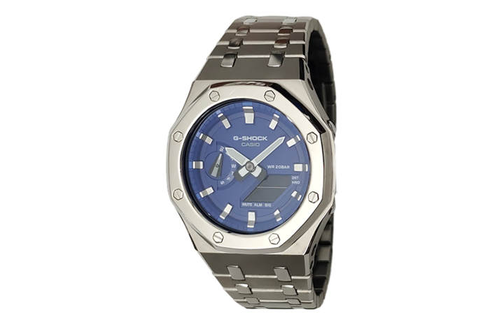 CASIO CASIO Custom Collection Electronic Movement Stainless Steel Strap Watch Men's Watches Blue Dial