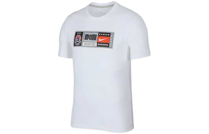 Nike Nike T Shirts Men's White Crew Neck Moderate Straight Fit