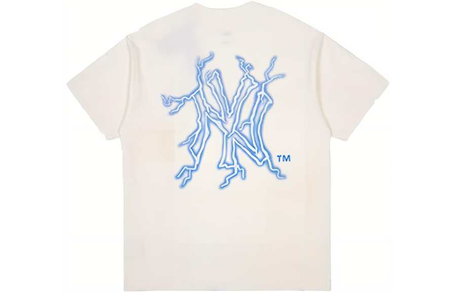 New Era T Shirt Couple, Trendy And Versatile Unisex White