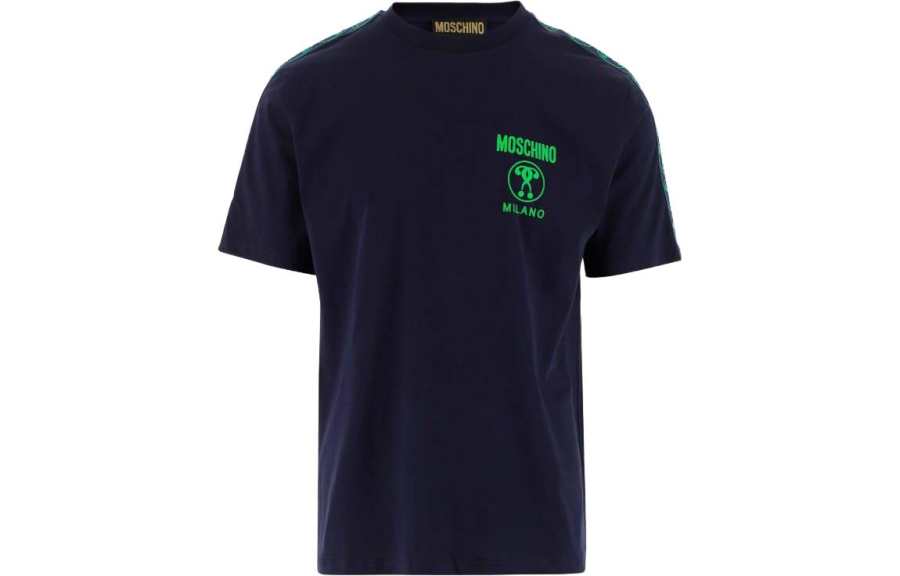 MOSCHINO Logo Printed Crewneck T Shirt