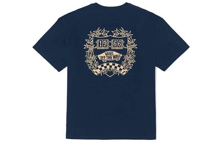 Vans Drop Shoulder Sleeve T-Shirt Unisex Dark Blue