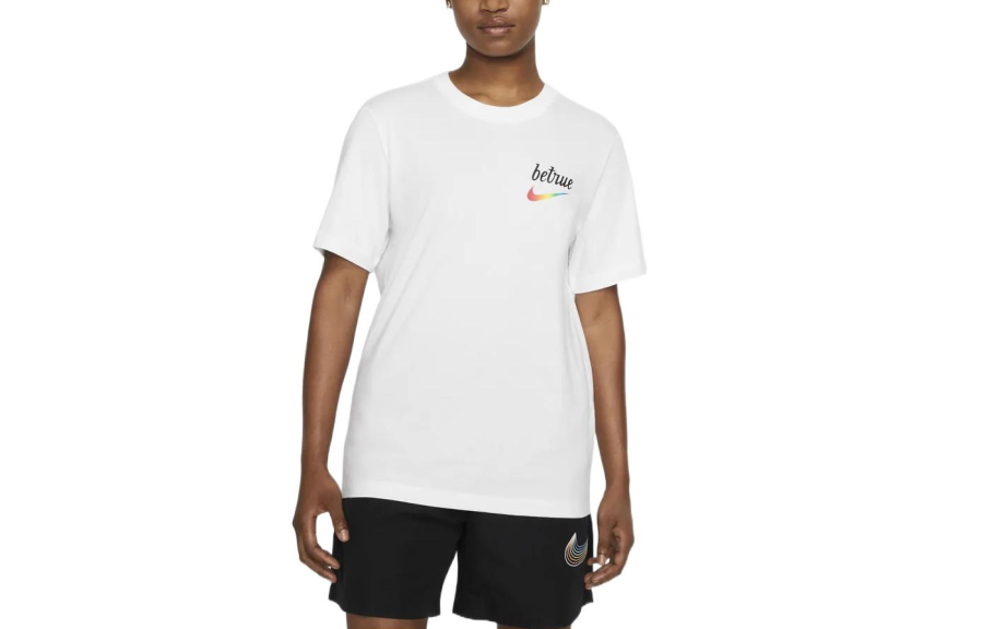 Nike Nike T Shirts Unisex White Crew Neck Moderate Straight Fit