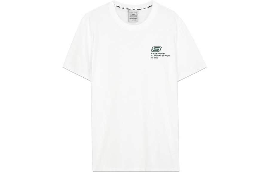 Skechers Colorful T Shirts Men's Crew Neck Moderate Straight Fit