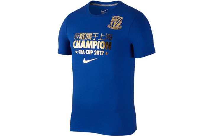 Nike Nike T Shirts Men's Blue Crew Neck Moderate Straight Fit