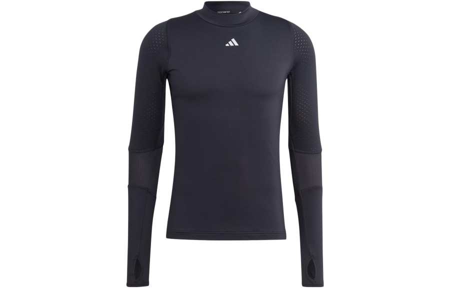 Adidas Adidas T Shirts Men's Black Half Turtleneck Moderate Straight Fit