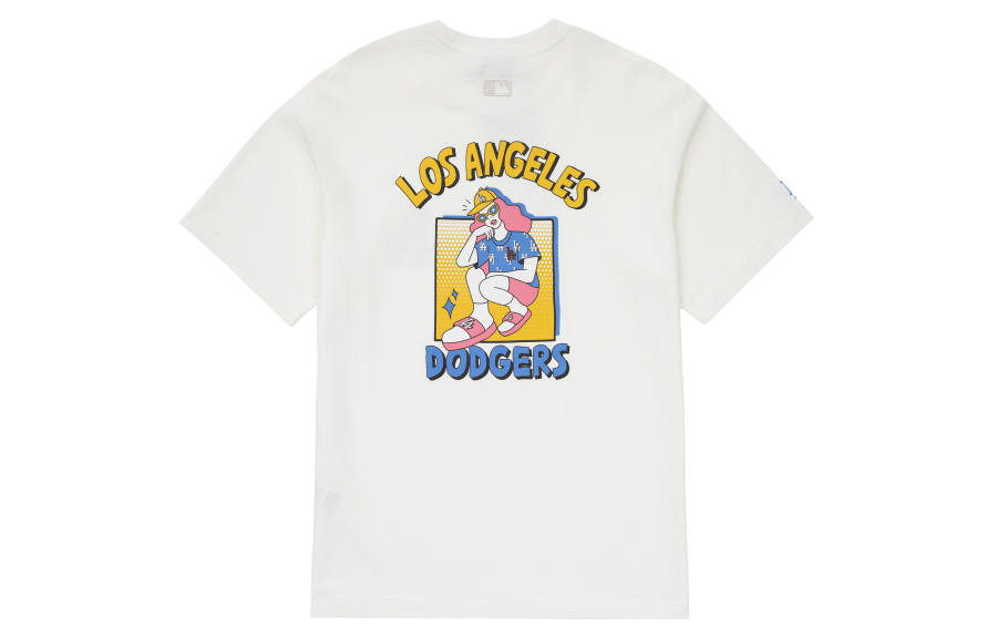 MLB MLB T Shirts Unisex White Crew Neck Moderate Straight Fit