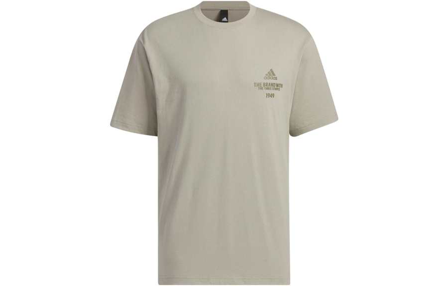 Adidas Adidas T Shirt Men's Pebble Silver Gray