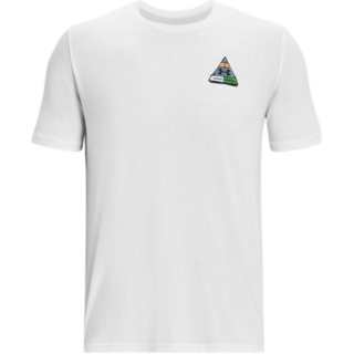 Under Armour T Shirts Men's White Crew Neck Moderate Straight Fit