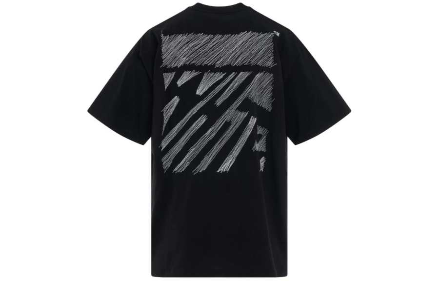OFF-WHITE OFF WHITE Scribble Diagonals print T shirt