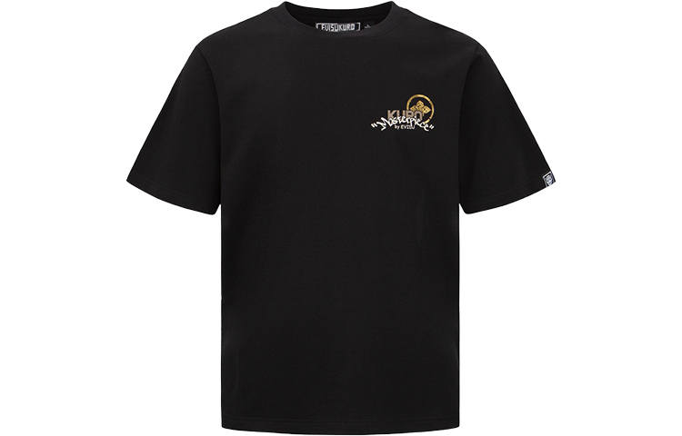 EVISU T Shirts Men's Crew Neck Moderate Straight Fit