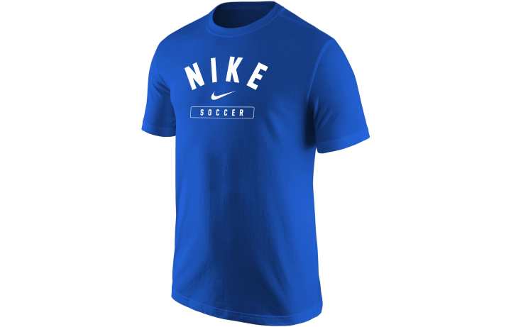 Nike Nike T Shirts Men's Blue Crew Neck Moderate Straight Fit