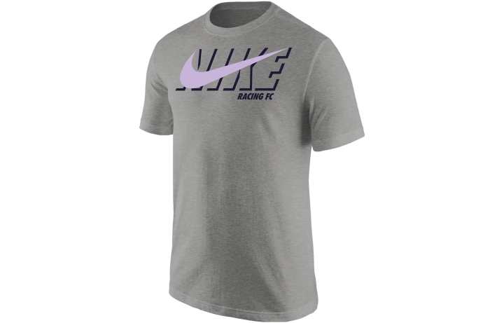 Nike Nike T Shirts Men's Gray Crew Neck Moderate Straight Fit