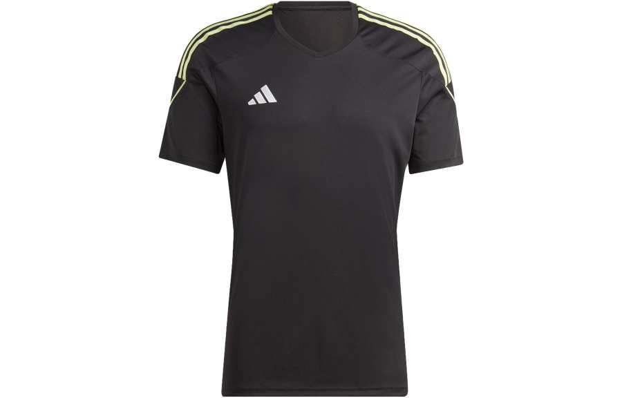 Adidas Adidas T Shirts Men's Black V Neck Moderate Straight Fit