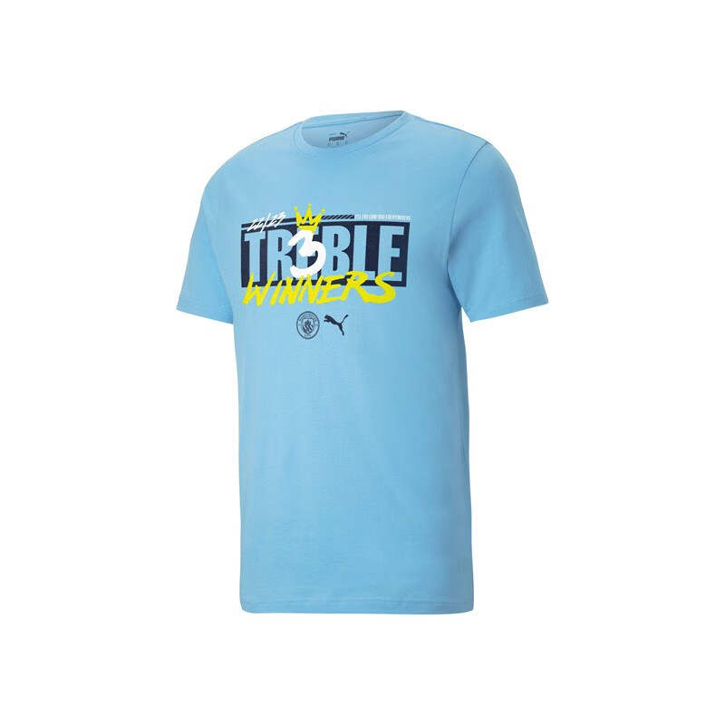 PUMA Manchester City T Shirt Men's Light Blue