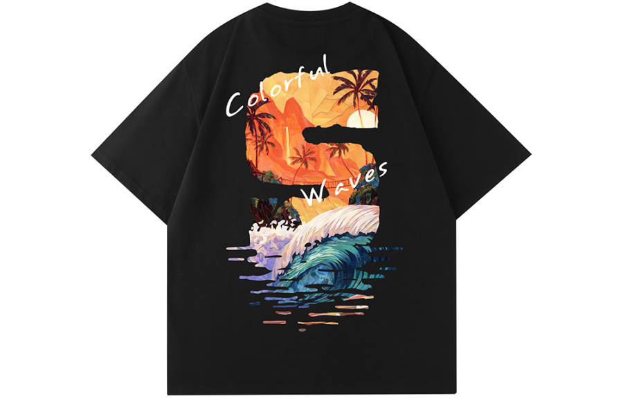 SANSYAS T Shirts Unisex Crew Neck Moderate Straight Fit