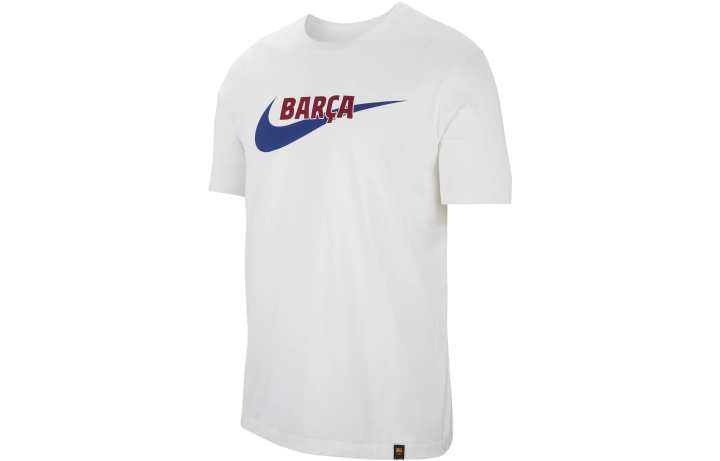 Nike Nike T Shirts Men's White Crew Neck Moderate Straight Fit